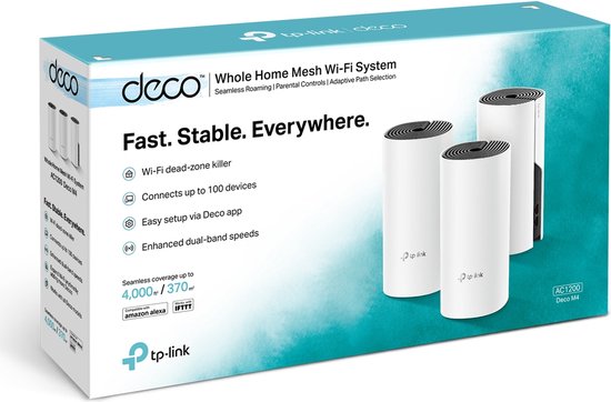 TP-Link Deco M4 - Mesh WiFi - 3-pack