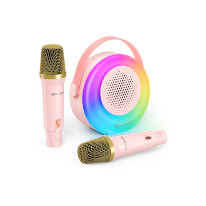 BlitzMax Karaoke machine met 2x draadloze microfoons